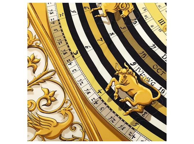Sciarpa in seta Hermès Multi Dies et Hore 90 Multicolore - vista 5