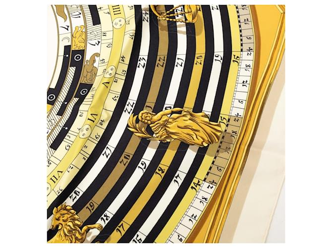 Sciarpa in seta Hermès Multi Dies et Hore 90 Multicolore - vista 6