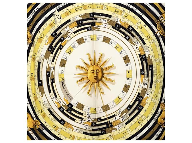 Sciarpa in seta Hermès Multi Dies et Hore 90 Multicolore - vista 7