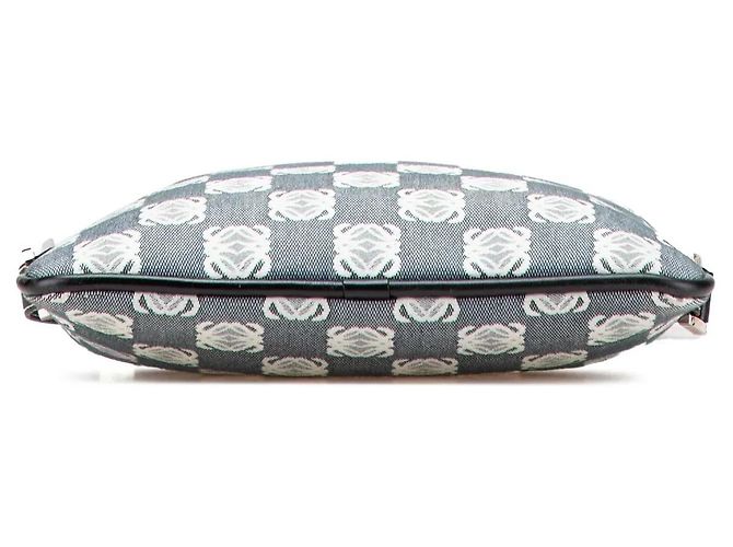 Borsa a tracolla in tela Anagram grigio LOEWE - vista 3