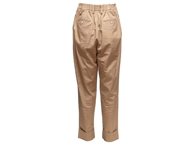 Tan Prada Cotton Chino Pants Size IT 40 Camel - view 3