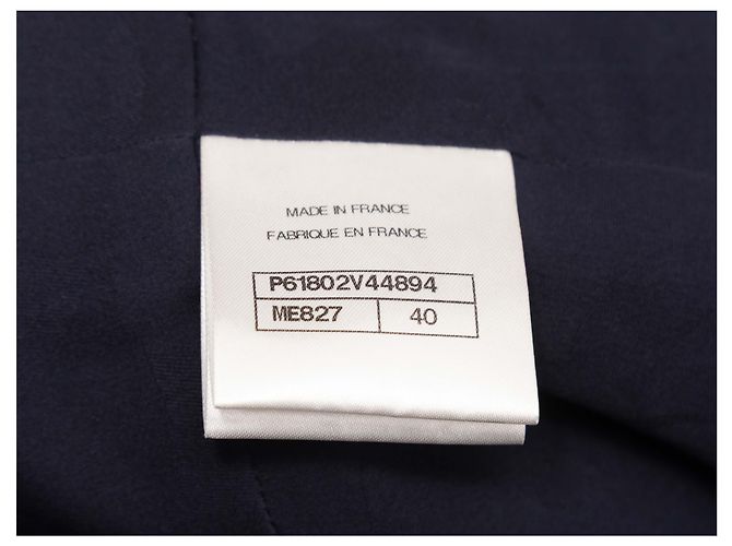 Navy Chanel Wool-Blend Metiers d'Art 2019 Collection Jacket Size FR 40 Navy blue - view 5