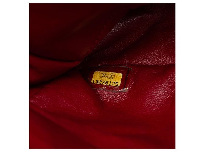 Borsa a Spalla Chanel Medium CC Tweed Multi Print Double Flap Rossa Rosso - vista 6