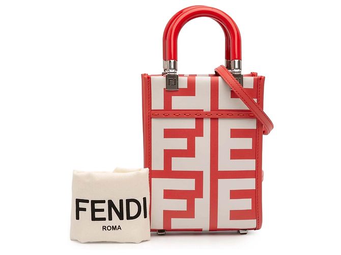 Borsa shopper e borsa a mano Fendi Marc Jacobs Mini Leather Sunshine Shopper bianca Bianco - vista 12
