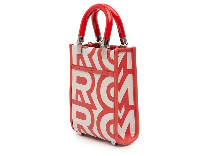 Borsa shopper e borsa a mano Fendi Marc Jacobs Mini Leather Sunshine Shopper bianca Bianco - vista 2
