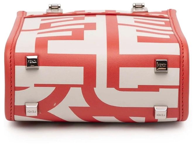 Borsa shopper e borsa a mano Fendi Marc Jacobs Mini Leather Sunshine Shopper bianca Bianco - vista 3