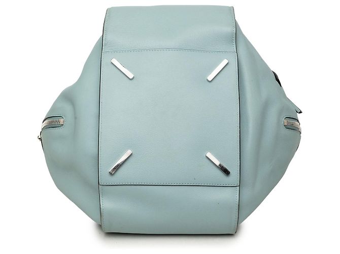 Borsa Hammock in pelle blu LOEWE Medium - vista 3