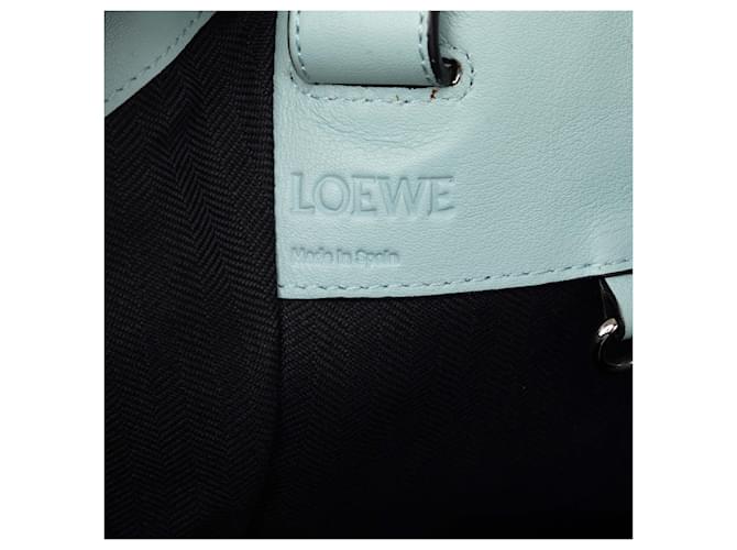 Borsa Hammock in pelle blu LOEWE Medium - vista 5