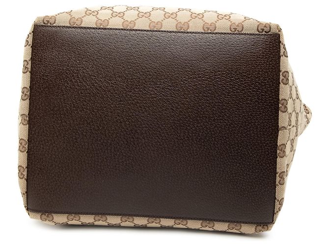 Tote Gucci GG Canvas Web color Tan Cammello - vista 3