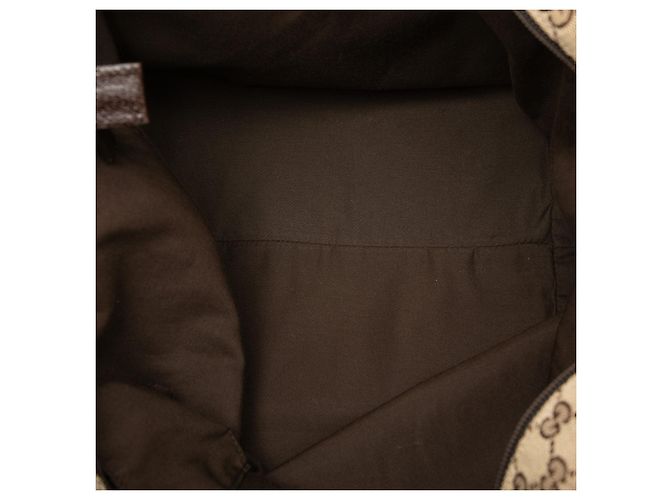 Tote Gucci GG Canvas Web color Tan Cammello - vista 4