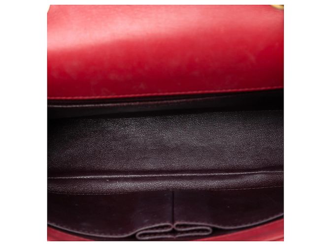 Borsa a tracolla Chanel Medium Quilted Caviar CC Filigree Flap Rossa Rosso - vista 4