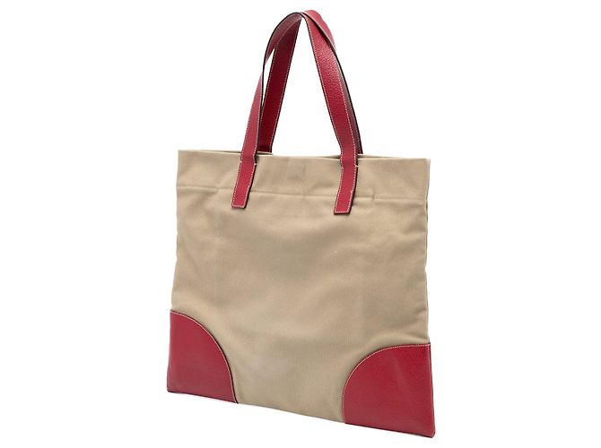 Tote Prada in Canapa con rifiniture in Cinghiale marrone - vista 2