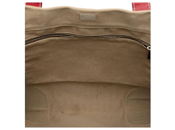 Tote Prada in Canapa con rifiniture in Cinghiale marrone - vista 4