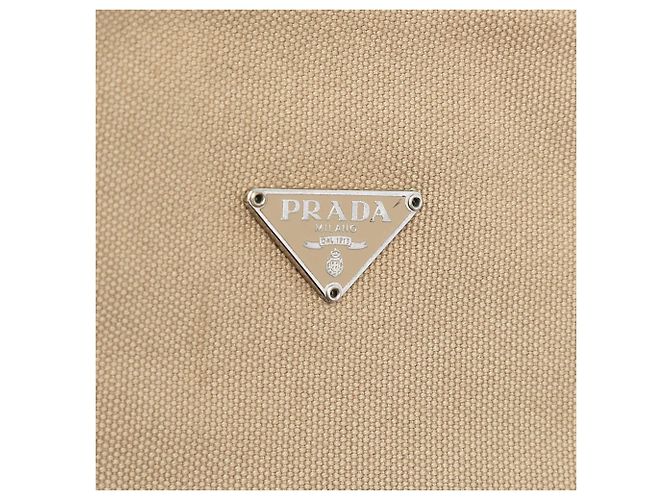 Tote Prada in Canapa con rifiniture in Cinghiale marrone - vista 5