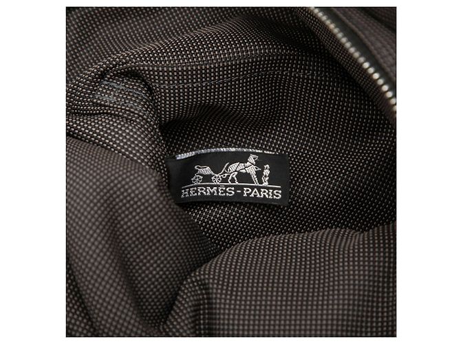 Hermès Herline Rucksack PM aus Canvas in Grau - Ansicht 5