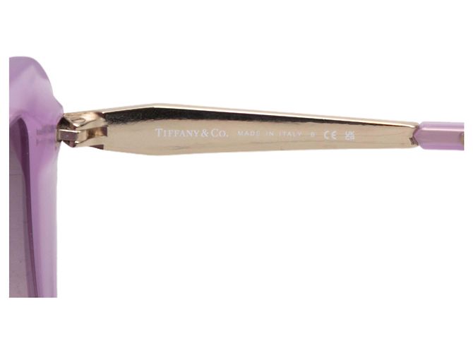 Lilac Tiffany & Co. Angular Cat-Eye Sunglasses Purple - view 4