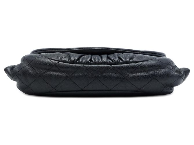 Wallet On Chain Borsa a tracolla con catena Black Chanel CC Caviar Half Moon Nero - vista 3
