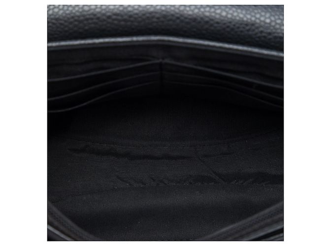 Wallet On Chain Borsa a tracolla con catena Black Chanel CC Caviar Half Moon Nero - vista 4