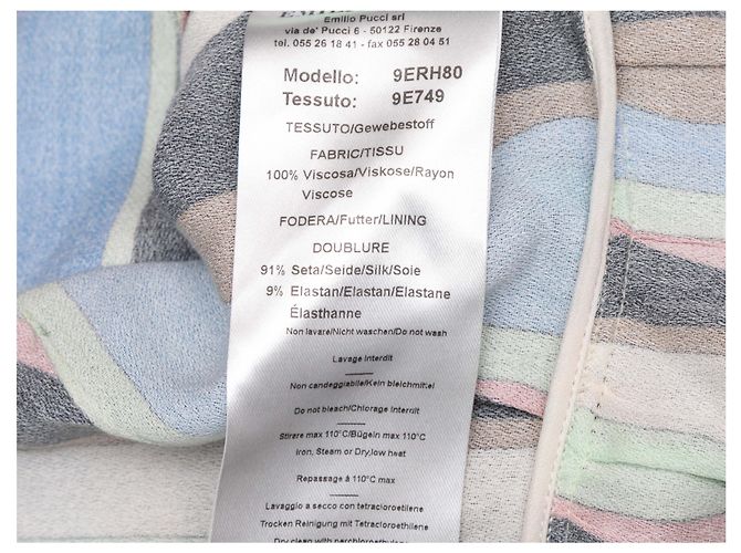 Emilio Pucci Kleid mit abstraktem Print in Grün & Multicolor Größe IT 40 - Ansicht 5