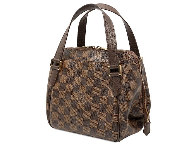 Borsa Louis Vuitton Damier Ebene Belem PM Marrone - vista 2