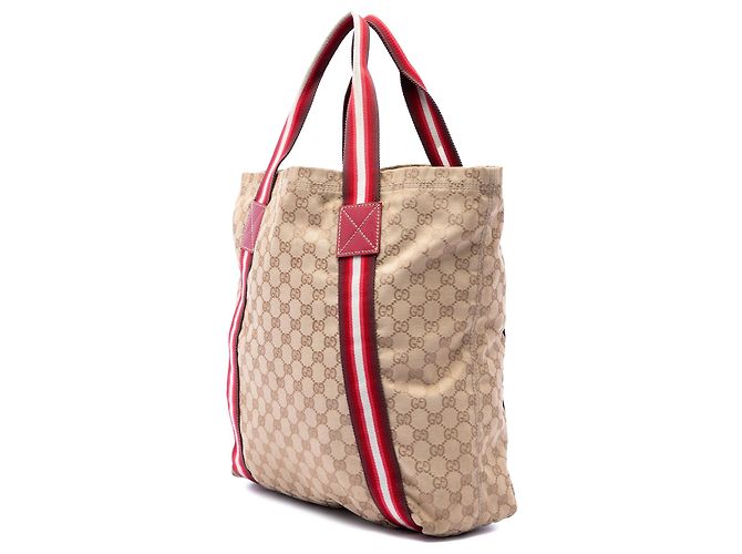 Tote Gucci GG Canvas Web rosso - vista 2