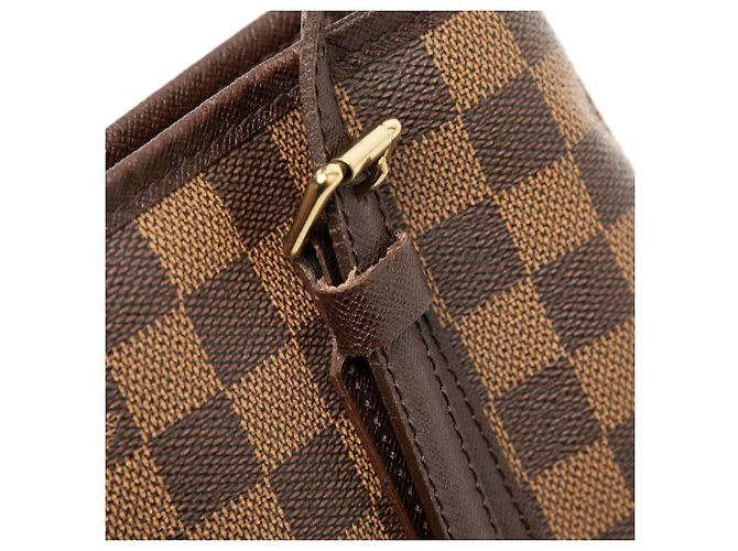 Bucket Borsa a secchiello Marais in Damier Ebene marrone Louis Vuitton - vista 7