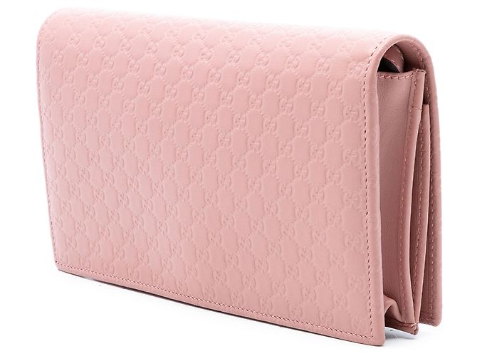 Borsa a tracolla Gucci Microguccissima Wallet on Strap Rosa - vista 2