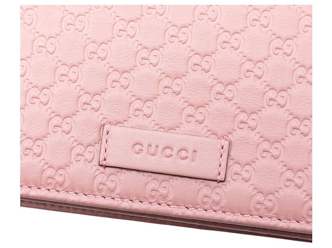 Borsa a tracolla Gucci Microguccissima Wallet on Strap Rosa - vista 6