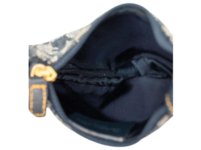Portafoglio monete Diorissimo Trotter Saddle blu di Dior - vista 4