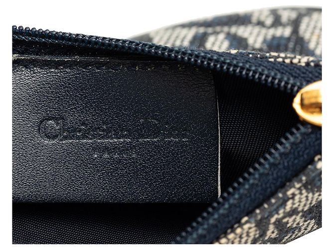 Portafoglio monete Diorissimo Trotter Saddle blu di Dior - vista 5