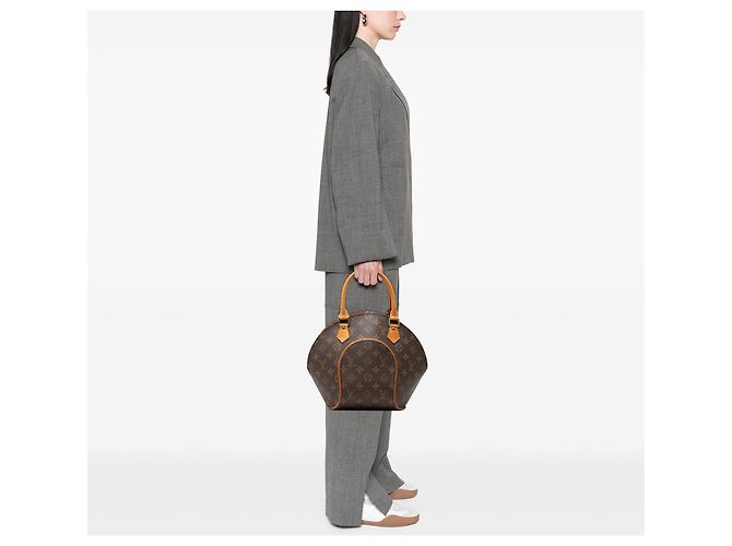 Borsa Louis Vuitton Monogram Ellipse PM marrone - vista 6