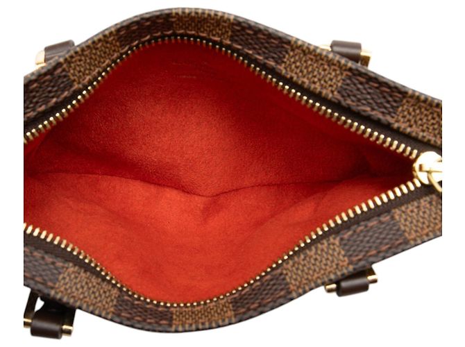 Pochette Manosque in Damier Ebene marrone Louis Vuitton - vista 4