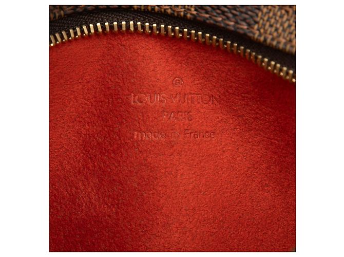 Pochette Manosque in Damier Ebene marrone Louis Vuitton - vista 5