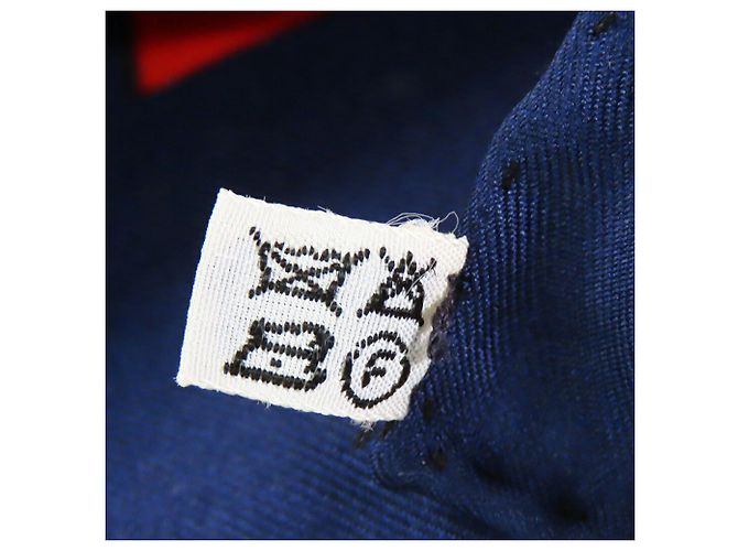 Hermès Eperon d Or 90 Schal Blau - Ansicht 4