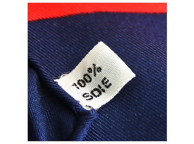 Hermès Eperon d Or 90 Schal Blau - Ansicht 5