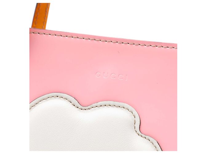Borsa Tote Rainbow Cloud in pelle per bambini Gucci rosa - vista 6