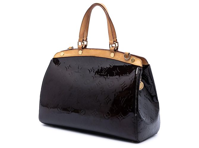 Borsa Louis Vuitton Monogram Vernis Brea MM viola Porpora - vista 2