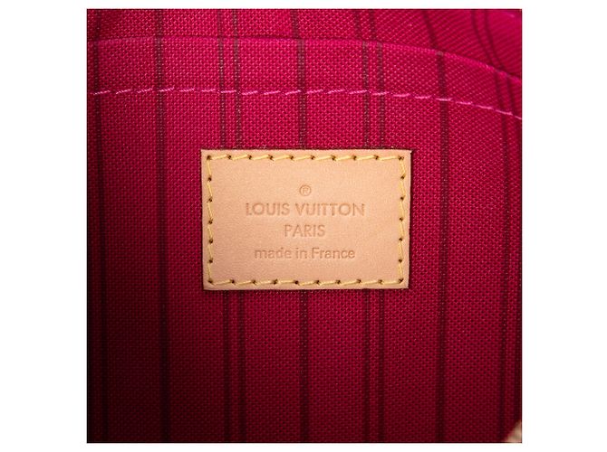 Pochette Louis Vuitton Monogram Patches Neverfull MM Marrone - vista 5