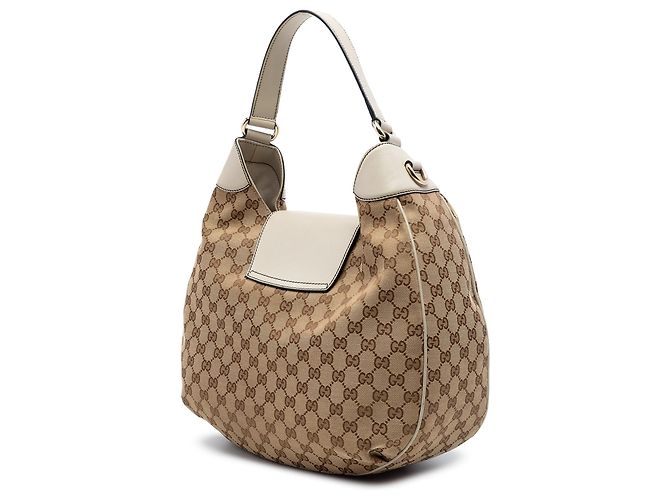 Borsa a tracolla Emily Medium GG Canvas Gucci Beige - vista 2
