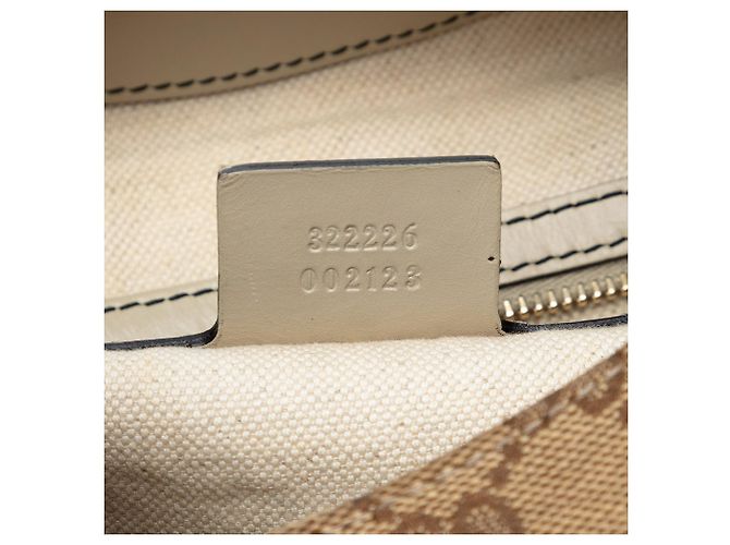 Borsa a tracolla Emily Medium GG Canvas Gucci Beige - vista 6