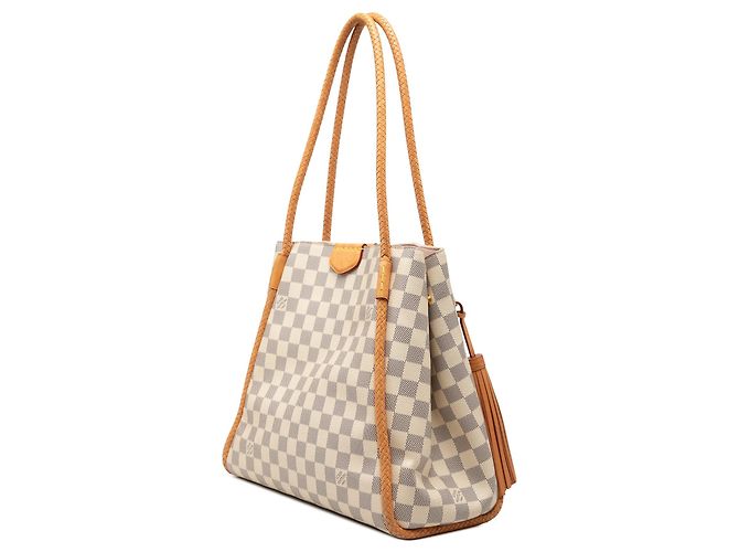 Borsa Tote Louis Vuitton Damier Azur Propriano Bianca Bianco - vista 2