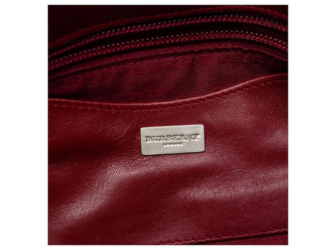 Borsa a tracolla in lana Burberry Mega Check beige - vista 5