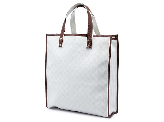 Tote Gucci GG Supreme Web bianco - vista 2