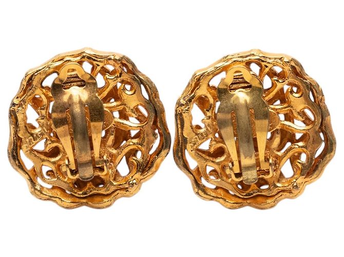 Chanel CC Clip-Ohrringe vergoldet Golden - Ansicht 2