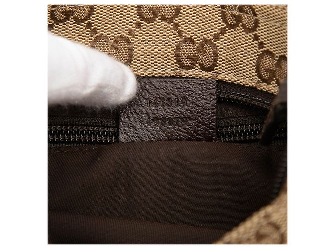 Borsa a tracolla Gucci GG Canvas Web beige - vista 6