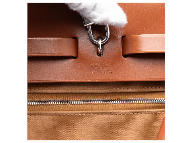 Borsa Hermès Toile Verso Herbag Zip 31 rosa - vista 5