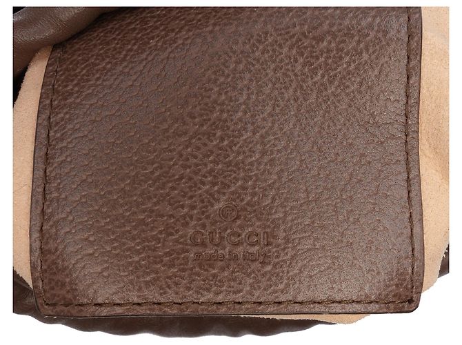 Borsa a secchiello Gucci Mini GG Supreme Ophidia beige - vista 5