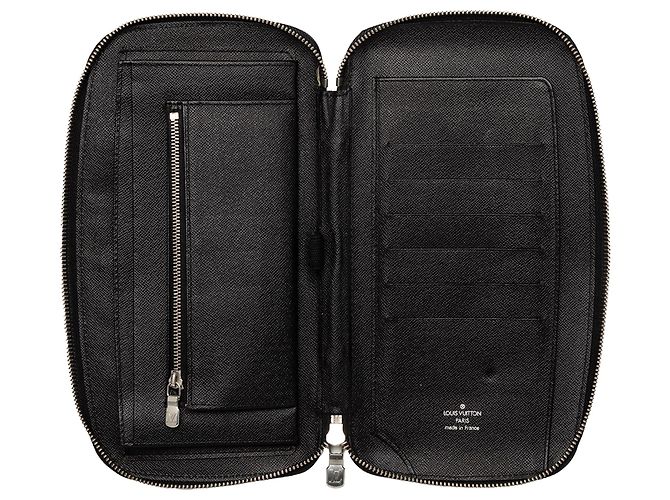 Schwarzer Louis Vuitton Taiga Atoll Organizer - Ansicht 4