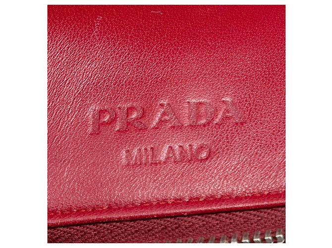 Custodia iPad e pochette con chiusura a zip in Saffiano rosso Prada - vista 5