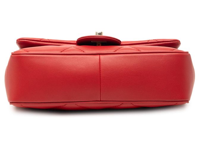 Bolsa Chanel Small Lambskin Easy Carry Flap vermelha Vermelho - vista 3